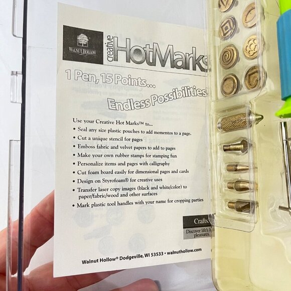 Creative HotMarks Tool Kit With‎ 15 Points & Case By Walnut Hollow - Picture 3 of 4
